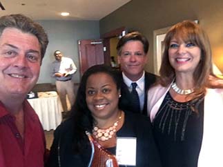 JWLA Woman Lawyer of the Year 2019 - Joni Poitier - with James Jenkins, Tom Brady and Sheila Davenport