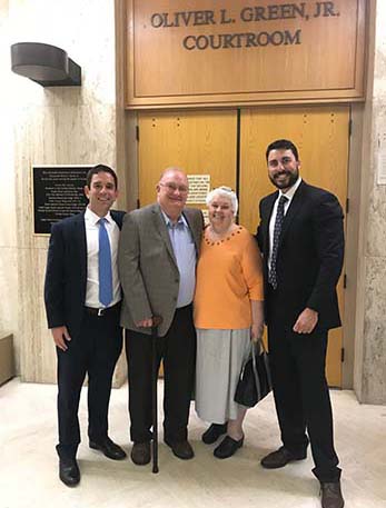 Searcy Law Post Verdict with Clients