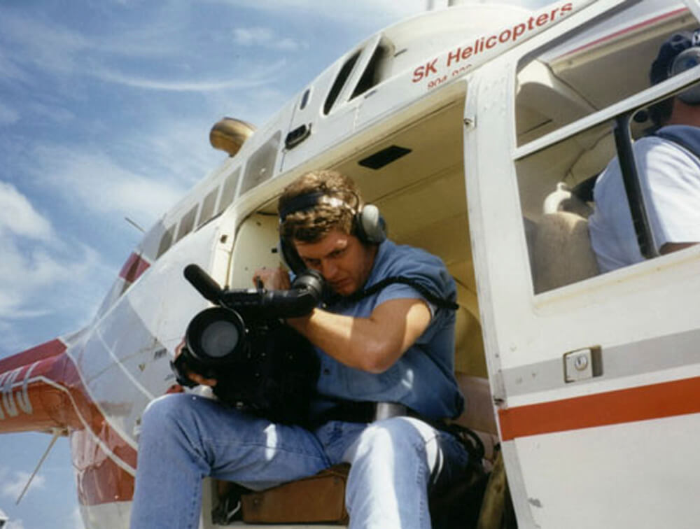 aerial videography from a helicopter